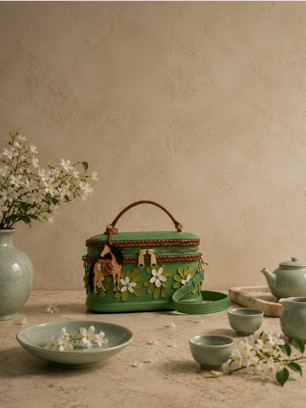 Radley London Lunar New Year SS26 Year of the Horse Green Leather Crossbody NWT - Picture 10 of 16